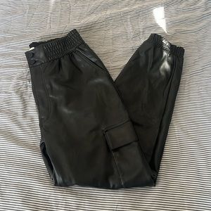 Abercrombie & Fitch vegan leather cargo pants